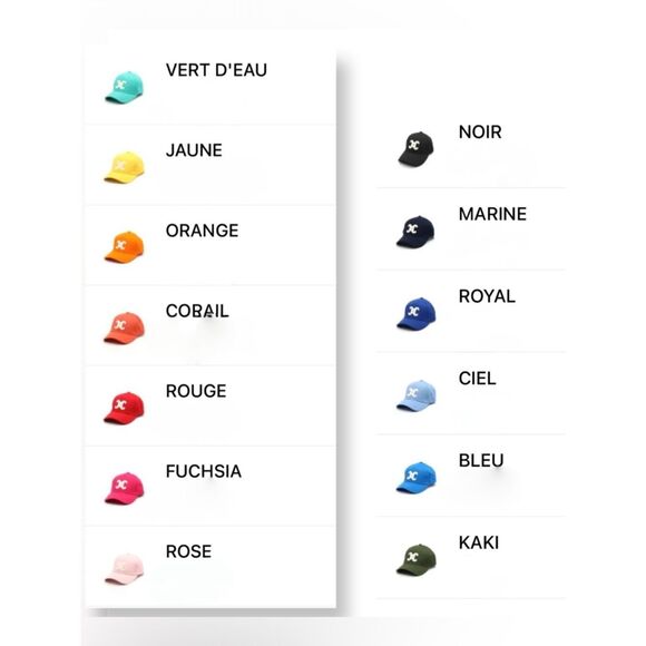 Master Listing - Baseball Hat Colors main image 4